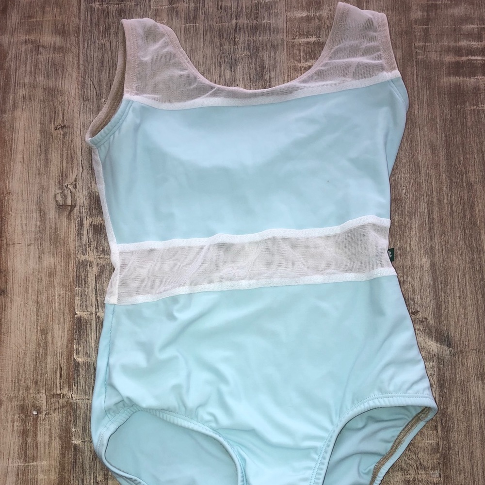Blue and Mesh Lucky Leo Leotard